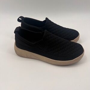 Staheekum Quilted Slip-On Black Mesh Sneakers Women 9 C91239928B Tan Sole